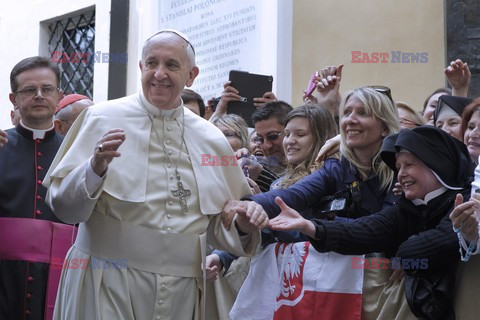 Papież Franciszek w polskim kościele w Rzymie