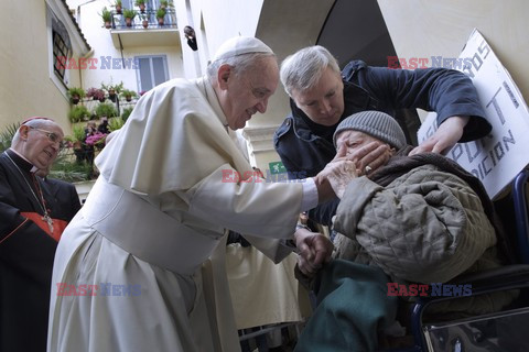 Papież Franciszek w polskim kościele w Rzymie