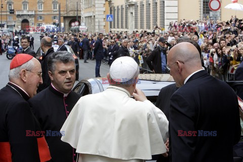 Papież Franciszek w polskim kościele w Rzymie