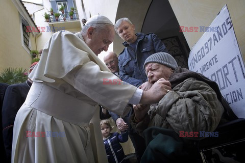 Papież Franciszek w polskim kościele w Rzymie