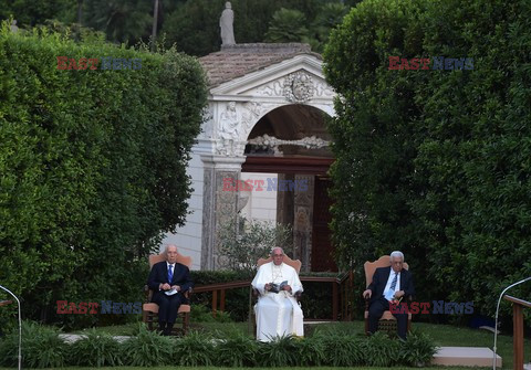 Spotkanie papieża Franciszka z Szimonem Peresem i Mahmudem Abbasem