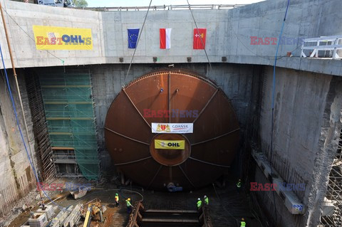 Damroka skończyła wiercić tunel pod Martwą Wisła w Gdańsku