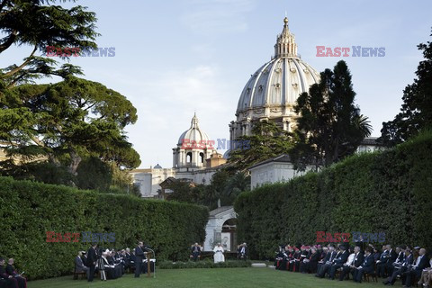 Spotkanie papieża Franciszka z Szimonem Peresem i Mahmudem Abbasem