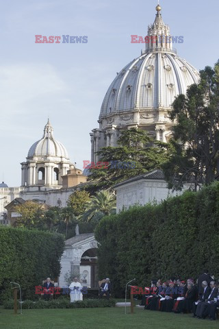 Spotkanie papieża Franciszka z Szimonem Peresem i Mahmudem Abbasem