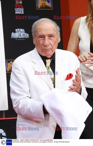 Mel Brooks odcisnął swoje dłonie i stopy