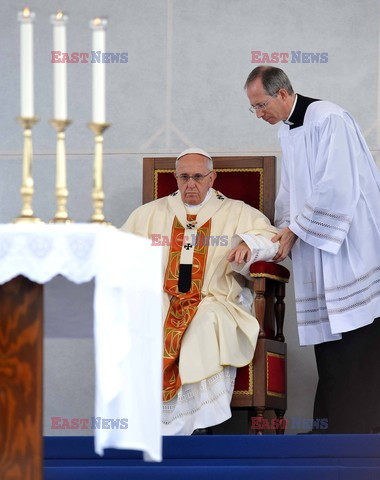 Papież Franciszek w Redipuglii