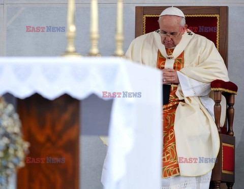 Papież Franciszek w Redipuglii