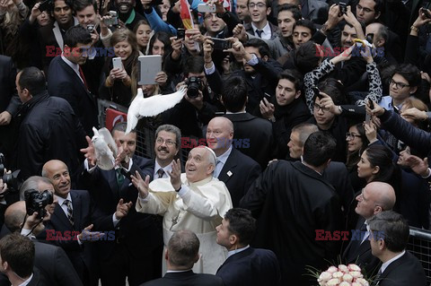 Patriarcha Bartłomiej pobłogosławił papieża Franciszka