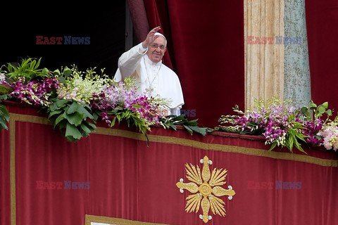 Papież Franciszek wygłasza orędzie Urbi et Orbi