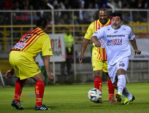 Diego Maradona w meczu Game for Peace w Bogocie