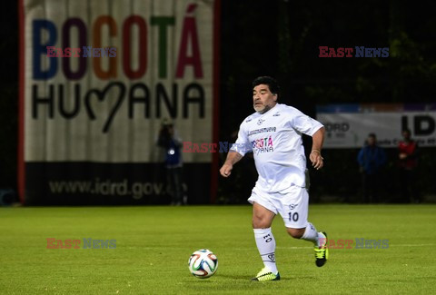 Diego Maradona w meczu Game for Peace w Bogocie