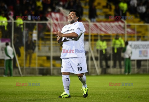 Diego Maradona w meczu Game for Peace w Bogocie