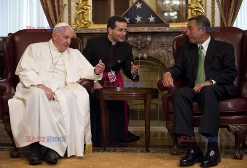 Papież Franciszek  przemawia w Kongresie USA 