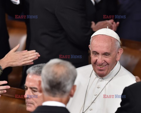 Papież Franciszek  przemawia w Kongresie USA 