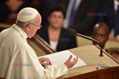 Papież Franciszek  przemawia w Kongresie USA 