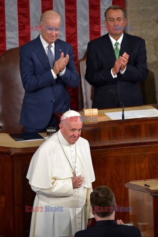 Papież Franciszek  przemawia w Kongresie USA 