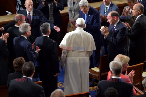 Papież Franciszek  przemawia w Kongresie USA 