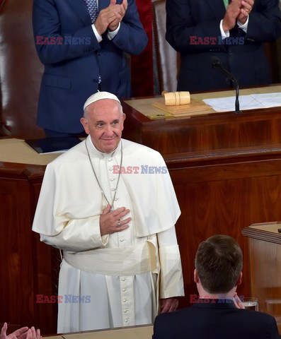 Papież Franciszek  przemawia w Kongresie USA 