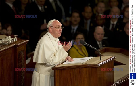 Papież Franciszek  przemawia w Kongresie USA 