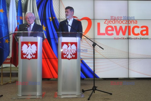 Konferencja Leszka Millera i Janusza Palikota