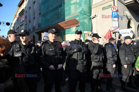 Manifestacja KOD w Krakowie