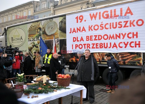 19. Wigilia Jana Kościuszki dla biednych i bezdomnych w Krakowie