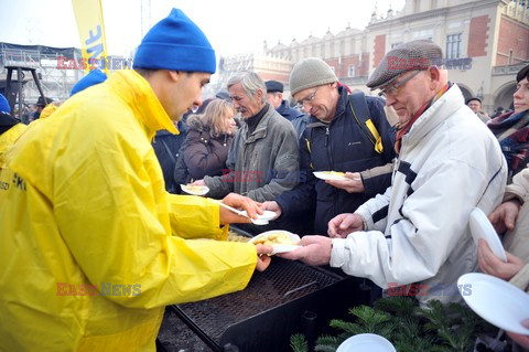 19. Wigilia Jana Kościuszki dla biednych i bezdomnych w Krakowie