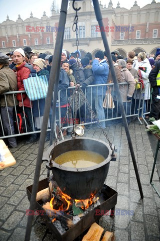 19. Wigilia Jana Kościuszki dla biednych i bezdomnych w Krakowie