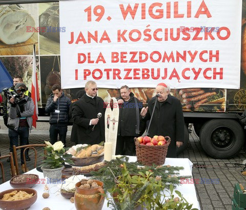 19. Wigilia Jana Kościuszki dla biednych i bezdomnych w Krakowie