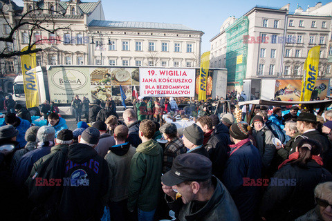 19. Wigilia Jana Kościuszki dla biednych i bezdomnych w Krakowie