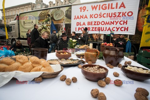 19. Wigilia Jana Kościuszki dla biednych i bezdomnych w Krakowie