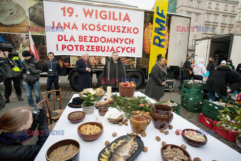 19. Wigilia Jana Kościuszki dla biednych i bezdomnych w Krakowie