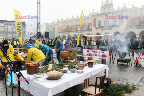 19. Wigilia Jana Kościuszki dla biednych i bezdomnych w Krakowie