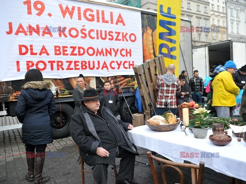 19. Wigilia Jana Kościuszki dla biednych i bezdomnych w Krakowie