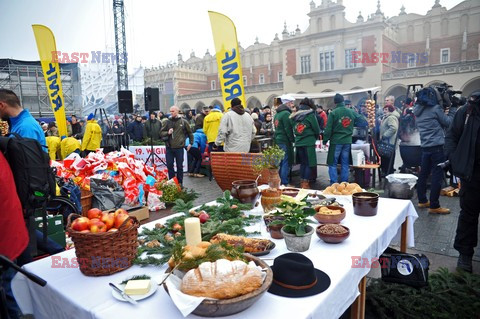 19. Wigilia Jana Kościuszki dla biednych i bezdomnych w Krakowie