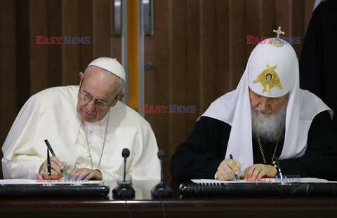 Historyczne spotkanie papieża Franciszka z Patriarchą Cyrylem