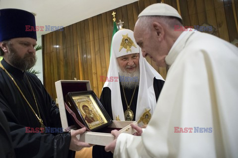 Historyczne spotkanie papieża Franciszka z Patriarchą Cyrylem