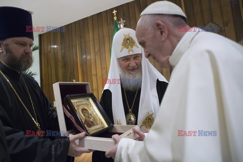 Historyczne spotkanie papieża Franciszka z Patriarchą Cyrylem