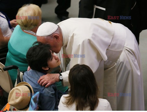 Spotkaie papieża Franciszka z chorymi