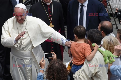 Spotkaie papieża Franciszka z chorymi