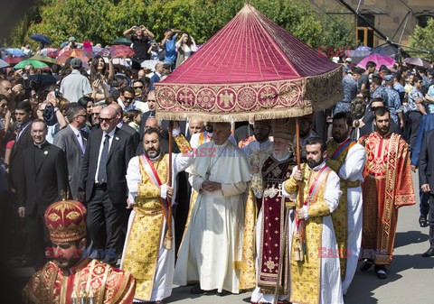 Papiez Franciszek w Armenii