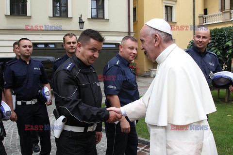 ŚDM 2016 - Papiez podróżuje tramwajem - Przekazanie kluczy do bram Krakowa