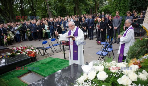 Uroczystosci pogrzebowe Krzysztofa Ptaka w Lodzi