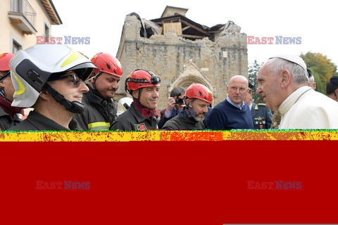 Spontaniczna wizyta Papieża Franciszka w Amatrice i Accumoli