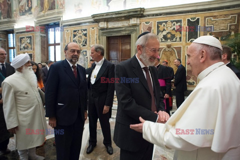 Papież Franciszek spotyka się z przedstawicielami różnych religii