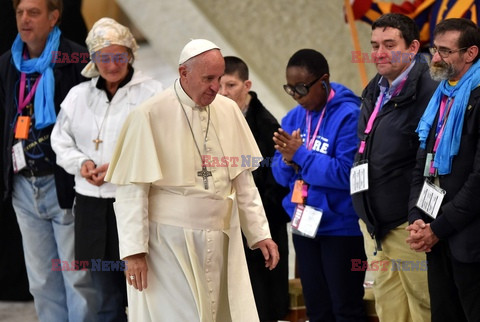 Bezdomni na audiencji u papieża Franciszka