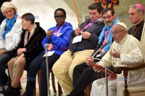 Bezdomni na audiencji u papieża Franciszka