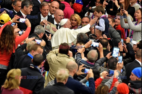 Bezdomni na audiencji u papieża Franciszka