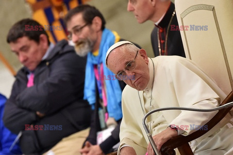 Bezdomni na audiencji u papieża Franciszka