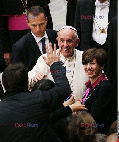 Bezdomni na audiencji u papieża Franciszka